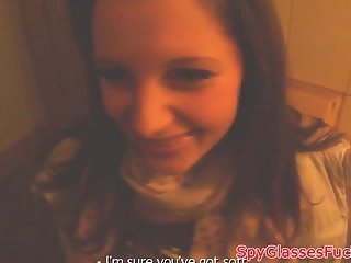 Dickloving eurobabe banged on spycam