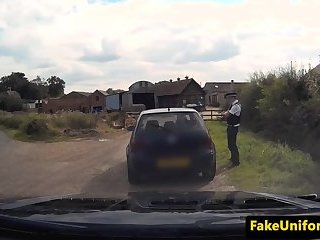 British MILF seduces cop to avoid a ticket