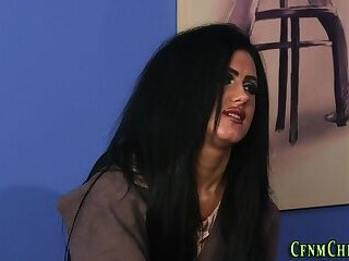 Cfnm mistress gets facial