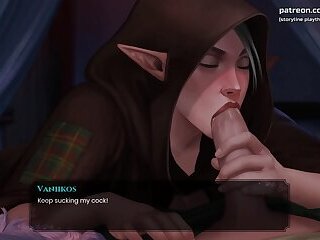 Beautiful Elf Girl Blowjob And Pussy Creampie - Cartoon Animated Porn Game - What A Legend! - #20