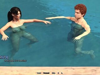 Step Sister Swimming Naked in the Forest and Got Caught - 3D Hentai Animated Porn - Life in Santa Co